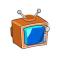 tv television electronic media logo icon template