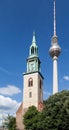 TV Tower Berlin Marienkirche Church