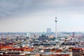 Tv-tower and Cathedral in Berlin Royalty Free Stock Photo