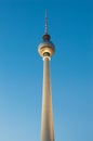 The TV Tower - Fernsehturm during sunset in Berlin, Germany