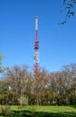 TV tower in the park on a summer day Royalty Free Stock Photo