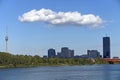 Tv tower and skyscrapers Donau city Vienna cityscape