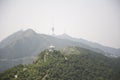 TV tower and a small summerhouse on Mountain