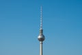 Tv tower isolated, Television Tower Fernsehturm in Berlin