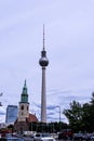 The TV Tower or Toothpick and Architecture in Berlin in Germany