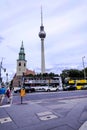 The TV Tower or Toothpick and Architecture in Berlin in Germany