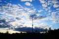 TV tower in Viesintos town Anyksciai district Royalty Free Stock Photo