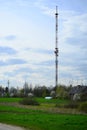 TV tower in Viesintos town Anyksciai district Royalty Free Stock Photo