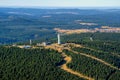 TV transmitter Klinovec, aerial photo.