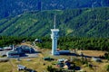 TV transmitter Klinovec, aerial photo.