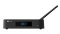 TV tuner. TV set-top box. Isolated white background. Visual material.