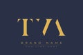 TVA abstract letter logo design Royalty Free Stock Photo
