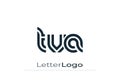 TVA Creative Unique Modern Letter Logo Design. Elegant Monogram Logo Design with Decorative Elements and Typography Royalty Free Stock Photo