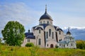 Orthodox Cathedral in the Nativity of Christ Monastery in Tver city Royalty Free Stock Photo