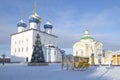 January day at the restored Transfiguration Cathedral. Tver, Russia