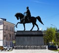 Tver, Russia, May 2021: Monument to Mikhail Yaroslavich Tversky in Tver. The historical center of Tver