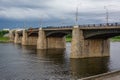 Tver, view of the Old Volga Bridge