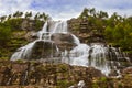 Tvinde Waterfall - Norway Royalty Free Stock Photo