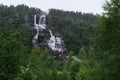 Tvindefossen waterfall, Norway Royalty Free Stock Photo