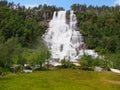 Tvindefossen waterfall near Voss, Norway