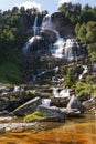 Tvindefossen waterfall, Norway Royalty Free Stock Photo