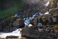 Tvindefossen waterfall, Norway Royalty Free Stock Photo