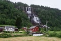 Tvindefossen waterfall, Norway Royalty Free Stock Photo