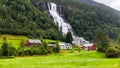 Tvindefossen waterfall in Norway