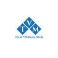 TVM letter logo design on white background. TVM creative initials letter logo concept. TVM letter design.TVM letter logo design on Royalty Free Stock Photo