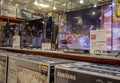 TVs on Display at Costco Royalty Free Stock Photo