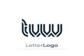 TVW Creative Unique Modern Letter Logo Design. Elegant Monogram Logo Design with Decorative Elements and Typography Royalty Free Stock Photo