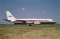 TWA Convair CV-880 after a flight to Cincinnati , Ohio on June 4, 1968.