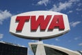 TWA Hotel opened at the landmark TWA Flight Center building designed by Eero Saarinen at the John F. Kennedy International Airport Royalty Free Stock Photo