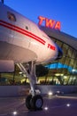 TWA Trans World Airlines Lockheed L1649A Connie Starliner airplane New York JFK Airport in the United States