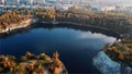 Twardowski Rocks Park, an old flooded stone mine, in Krakow, Poland.