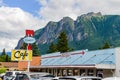 Twede`s Cafe in North Bend Washington with Mount Si backdrop