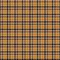 Tweed brown houndstooth seamless pattern Royalty Free Stock Photo