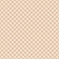 Tweed check pattern vector in beige. Seamless spring summer autumn houndstooth background for scarf, skirt, dress.