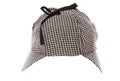 Tweed deerstalker hat Royalty Free Stock Photo