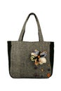 Tweed fancy woman bag