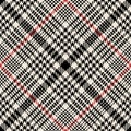 Tweed pattern diagonal plaid. Seamless hounds tooth texture.