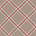 Tweed plaid pattern Christmas in red, green, white. Seamless abstract bright herringbone check plaid graphic texture for coat.