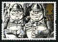 Tweedle Dum and Tweedle Dee UK Postage Stamp