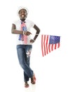 Tween American Pride Royalty Free Stock Photo