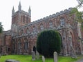 The twelfth century Crediton parish church in Devon, England Royalty Free Stock Photo