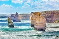 Twelve Apostles along Great Ocean Road in Australia Royalty Free Stock Photo