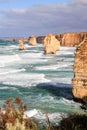 Twelve Apostles along the Great Ocean Road in Victoria, Australia Royalty Free Stock Photo