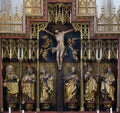 Twelve Apostles altar in St James Church in Rothenburg ob der Tauber, Germany