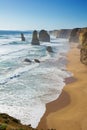 Twelve Apostles beach and rocks in Australia, Victoria, beautiful landscape of Great ocean road coastline