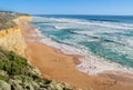 Twelve Apostles beach and rocks in Australia, Victoria, landscape of Great ocean road coastline Royalty Free Stock Photo